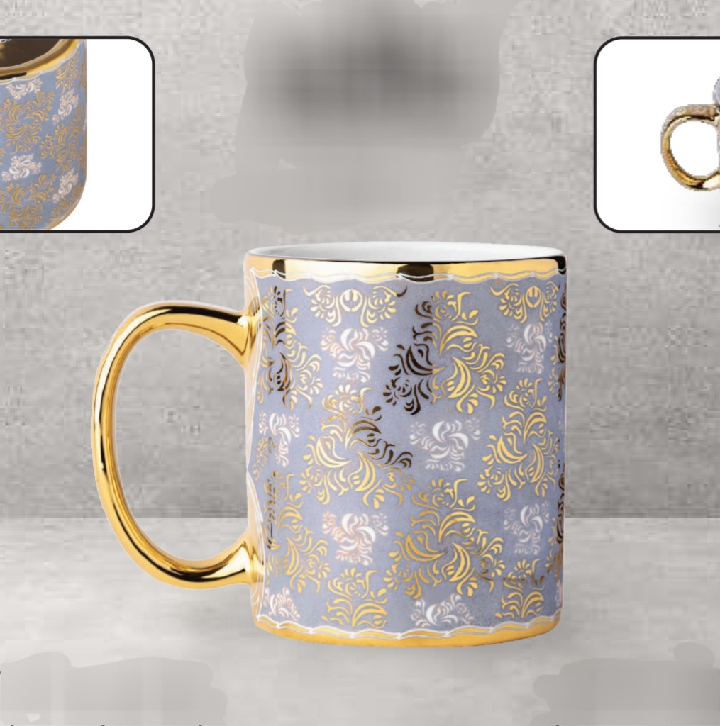 ماگ ساوانا طرح ترمه سورمه ای