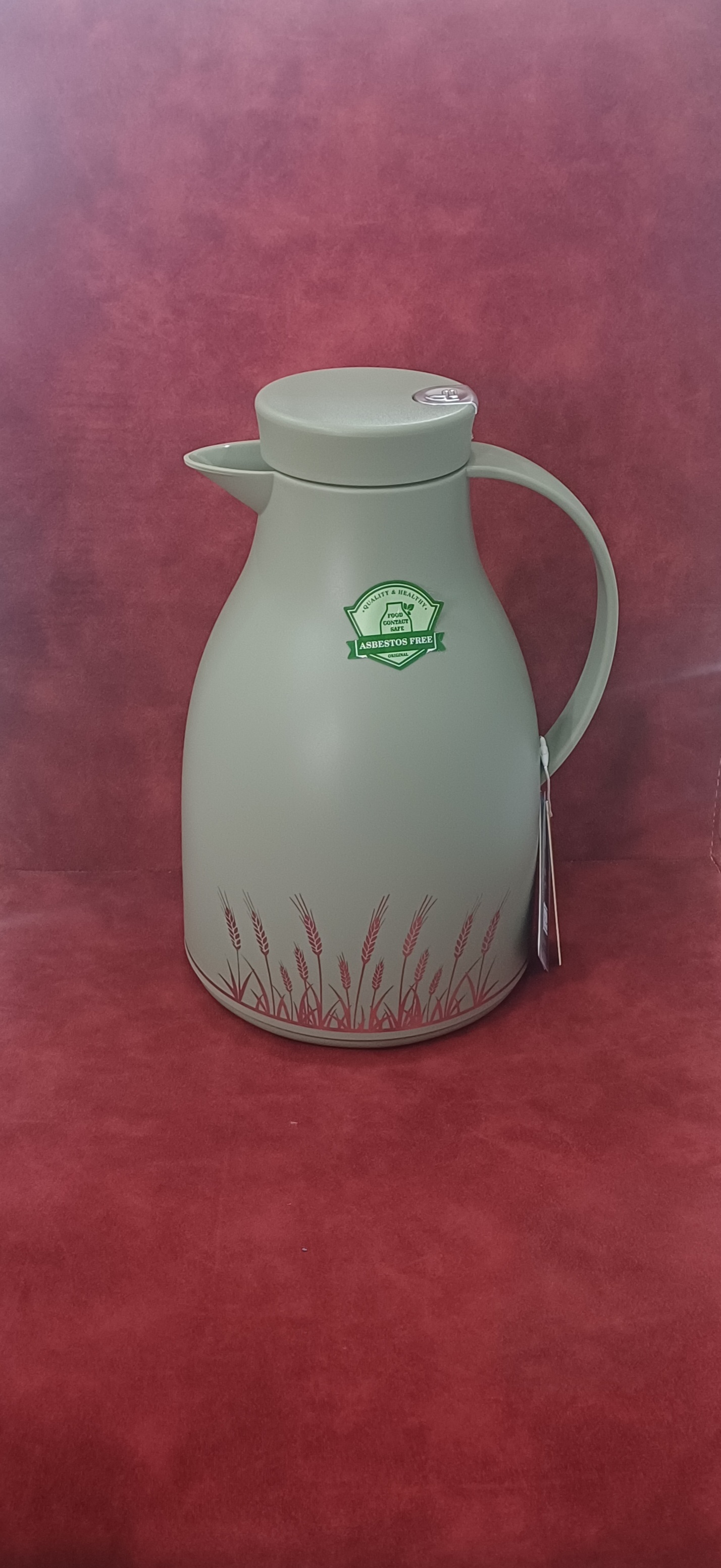 فلاسک ۲لیتری گندم زار وارداتی شیشه صورتی