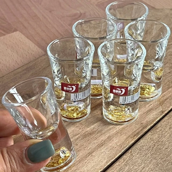 شات تک قهوه و اسپرسو زیره طلایی ۶تایی deli