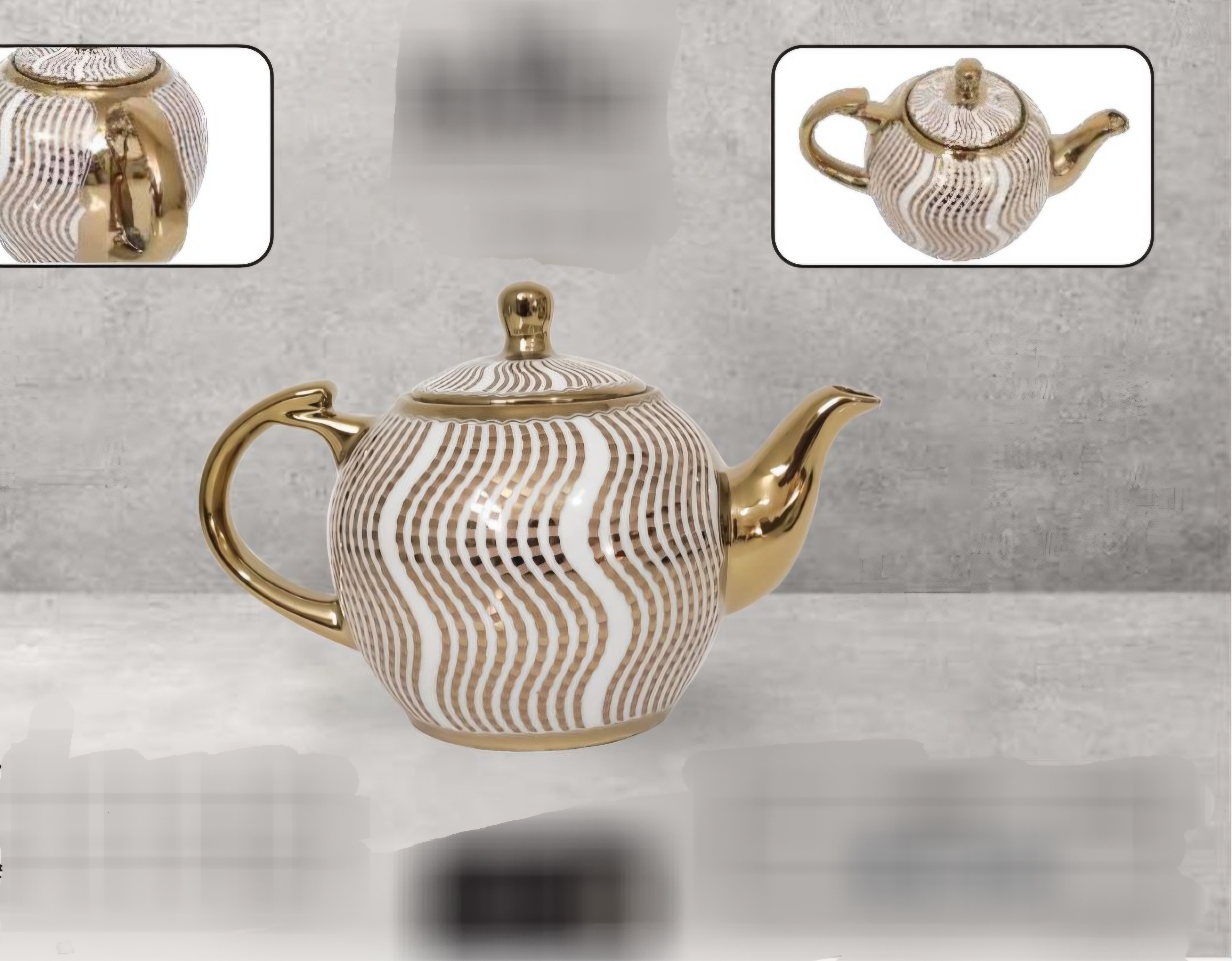 قوری ساوانا طرح خالدار سایز بزرگ