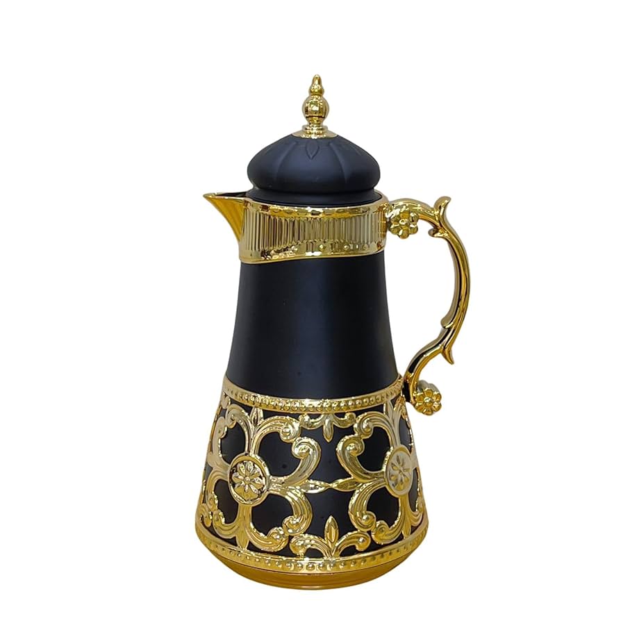 فلاسک طرح ملکه طلایی طوسی