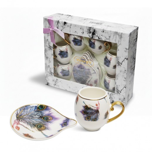 سرویس چای و قهوه خوری ۶ نفره طرح بانو رقصان vevlet