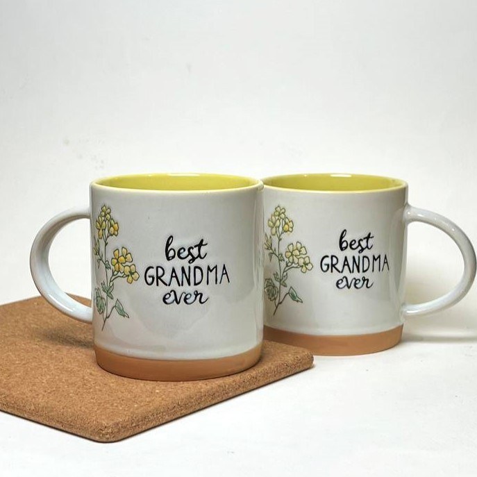 ماگ بهترین مامان بزرگ طرح گل بزرگ