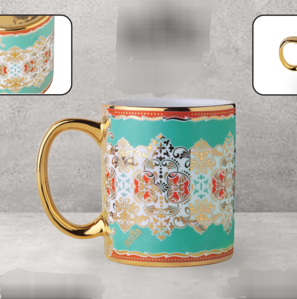 ماگ ساوانا طرح ترمه آبی